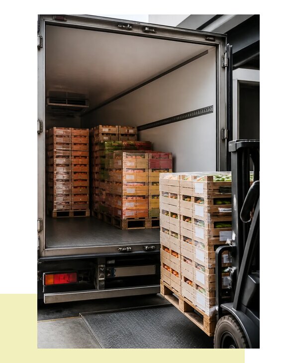 Перевозка сельхозпродукции на паллетах с доставкой в Азов